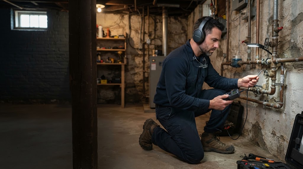 call leak detection Princeton NJ technician telephone consultation